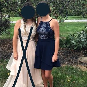 Navy blue homecoming dress